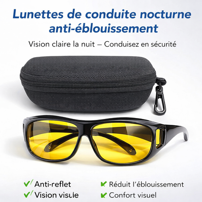 Lunettes de Conduite HD Vision — Confort & Sécurité (Jour et Nuit)