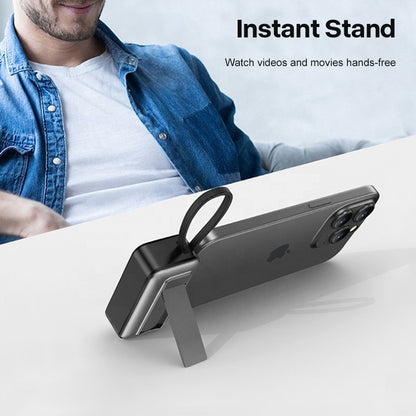Batterie Externe M-QUEEN 10000mAh avec Chargeur Sans Fil MagSafe et Câble USB-C Intégré