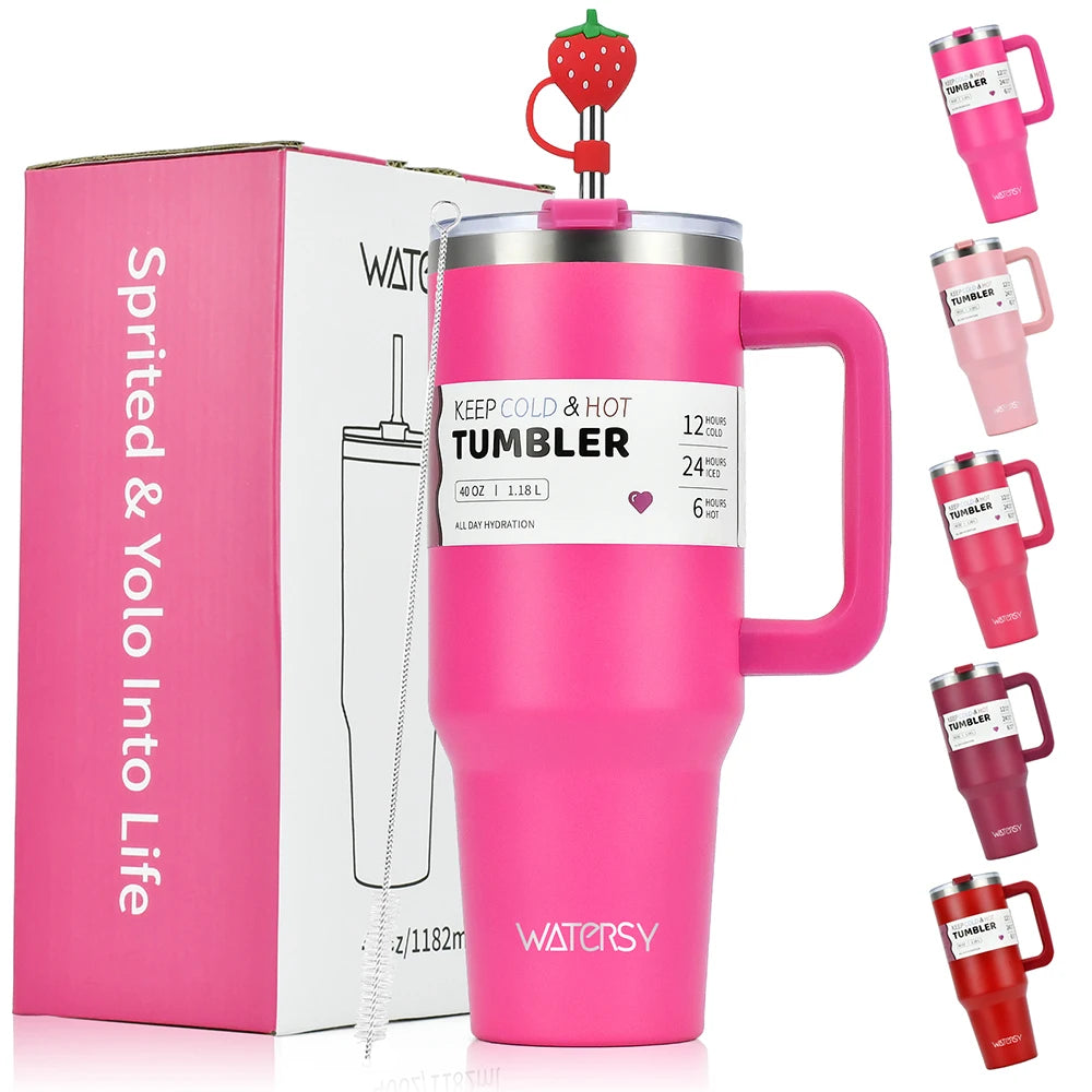 WATERSY™ – Tumbler Isotherme Premium 1,18L | Hydratation Stylée Toute la Journée
