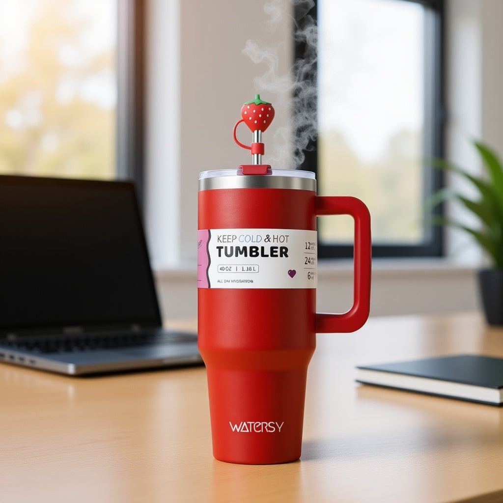 WATERSY™ – Tumbler Isotherme Premium 1,18L | Hydratation Stylée Toute la Journée