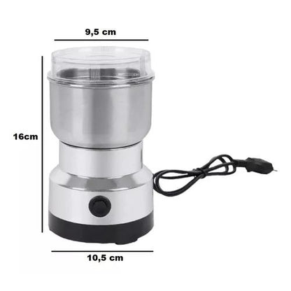 Moulin Électrique Multifonction - Café, Épices, Noix & Piment | Acier Inoxydable 200W